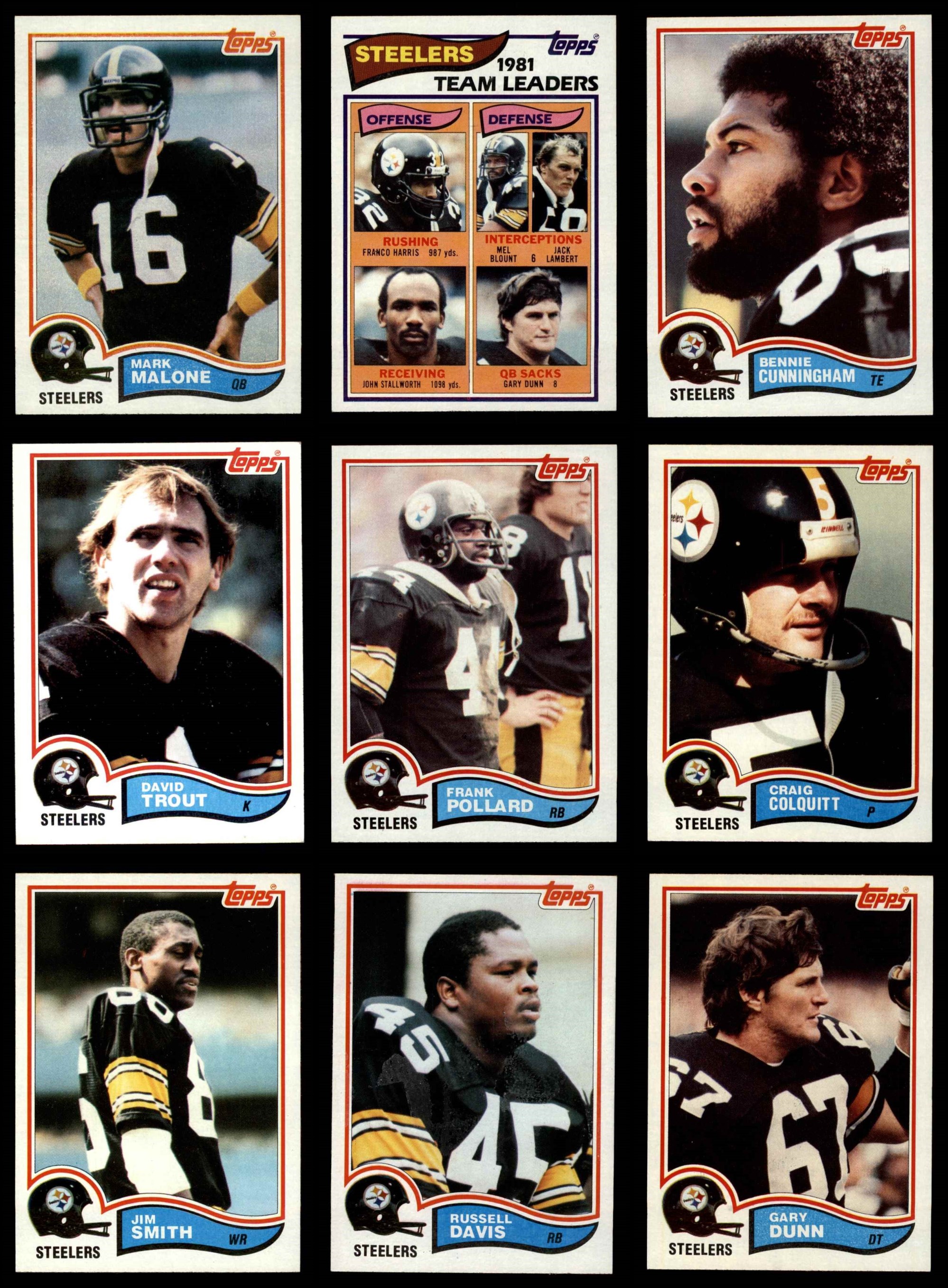 1976 Topps Pittsburgh Steelers Team Set EX for sale online | eBay