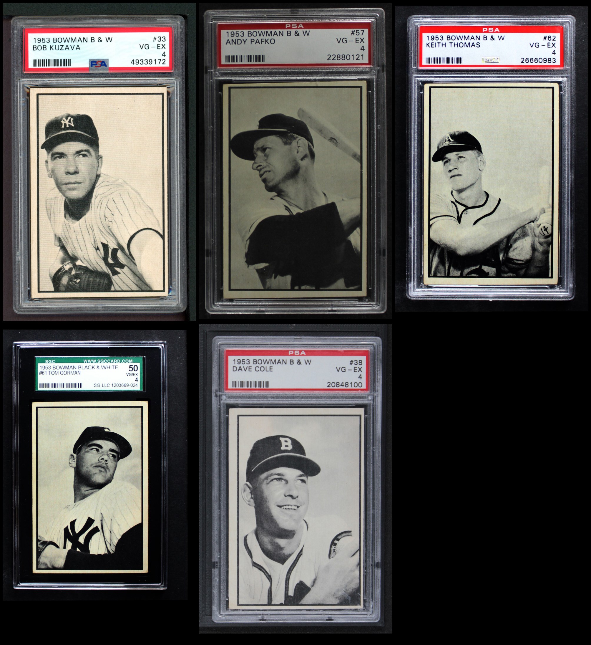 1953 Bowman B & W Baseball Complete Set 3.5 - VG+ for sale online