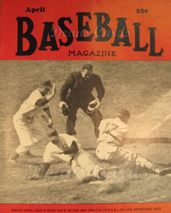 1951 Baseball Magazine    April 