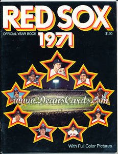 1971 Boston Red Sox Yearbook - Scott/Yastrzemski/Petrocelli