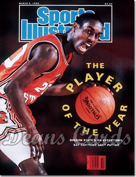 1990 Sports Illustrated - With Label   March 5  -  Gary Payton (Oregon State Beavers)