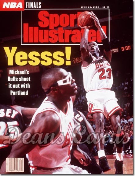1992 Sports Illustrated - With Label   June 15  -  Michael Jordan & Horace Grant (Chicago Bulls)