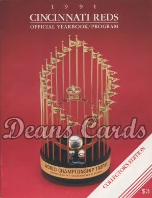 1991 Cincinnati Reds Yearbook - World Series trophy
