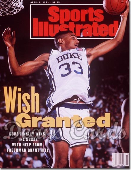 1991 Sports Illustrated - With Label   April 8  -  Grant Hill (Duke Blue Devils)