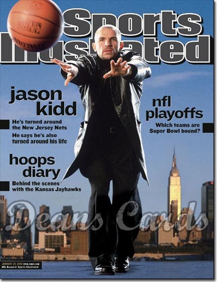 2002 Sports Illustrated - With Label   January 28  -  Jason Kidd New Jersey Nets