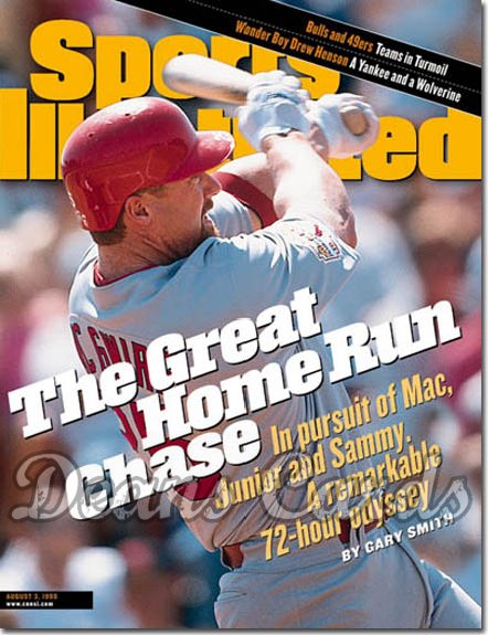 1998 Sports Illustrated - With Label   August 3  -  Mark McGwire (St. Louis Cardinals)