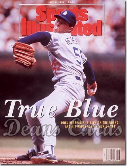 1991 Sports Illustrated - With Label   July 1  -  Orel Hershiser (LA Dodgers)
