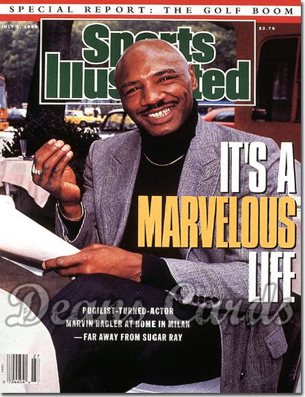 1990 Sports Illustrated - With Label   July 2  -  Marvin Hagler