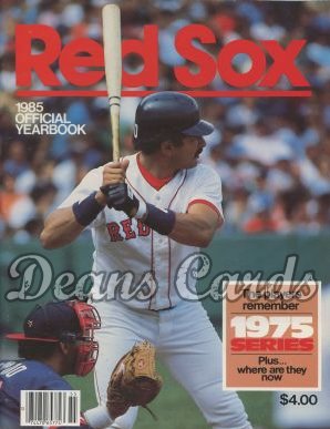 1985 Boston Red Sox Yearbook - Tony Armas
