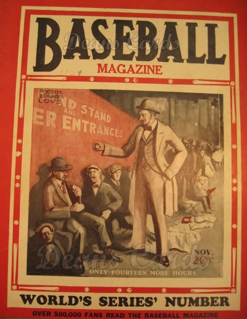 1929 Baseball Magazine    November 