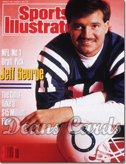 1990 Sports Illustrated - With Label   April 30  -  Jeff George (Indianapolis Colts)
