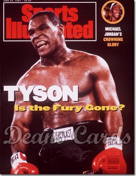 1991 Sports Illustrated - With Label   June 24  -  Mike Tyson (Michael Jordan Inset)