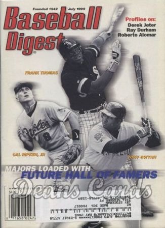 1999 Baseball Digest   -  Frank Thomas / Cal Ripken Jr. / Tony Gwynn  July 