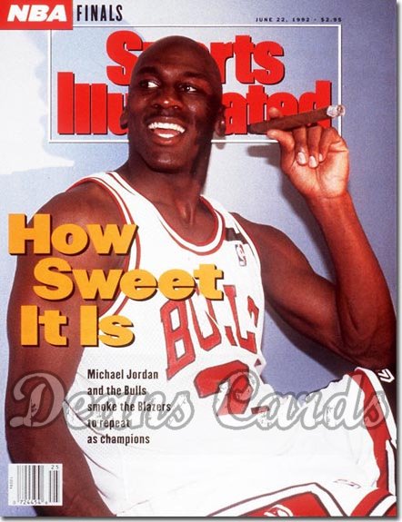 1992 Sports Illustrated - With Label   June 22  -  Michael Jordan (Chicago Bulls)
