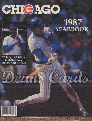 1987 Chicago Cubs Yearbook - Billy Williams/Ryne Sandberg