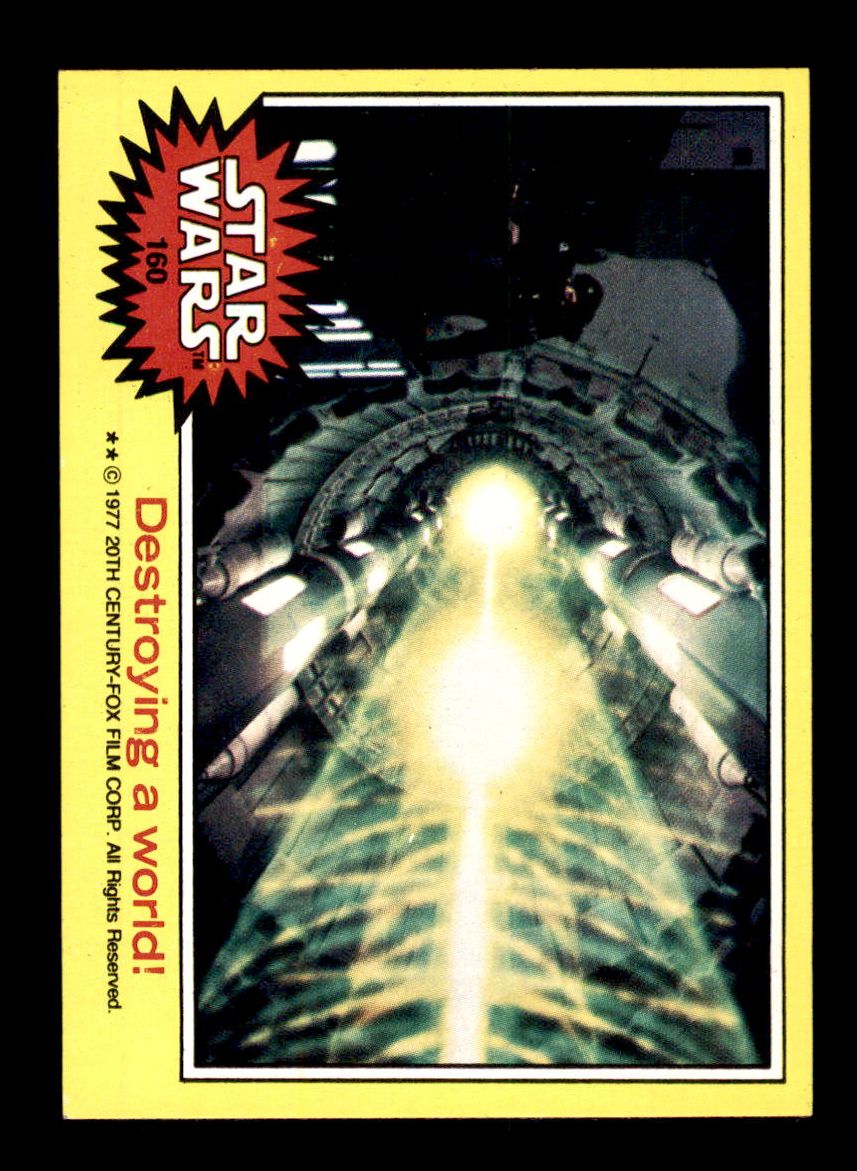 1977 Topps Star Wars Series 3 Yellow #159 Luke Skywalker's Home > Hamill > Poor 