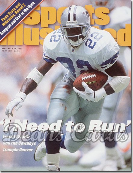 1995 Sports Illustrated - With Label   September 18  -  Emmitt Smith (Dallas Cowboys)