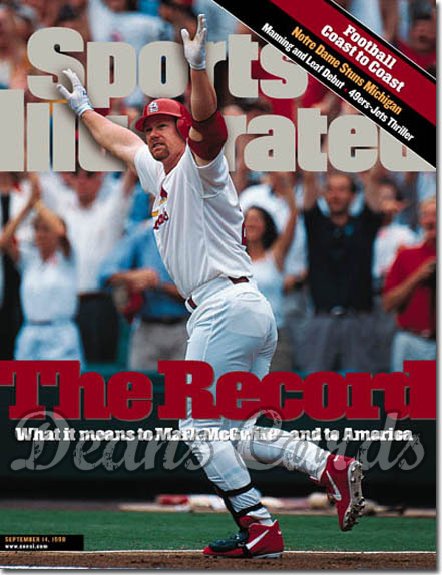 1998 Sports Illustrated - With Label   September 14  -  Mark McGwire (St. Louis)