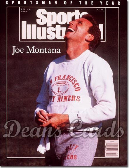 1990 Sports Illustrated - With Label   December 24  -  Joe Montana (SF 49ers) (Sportsman of the Year)