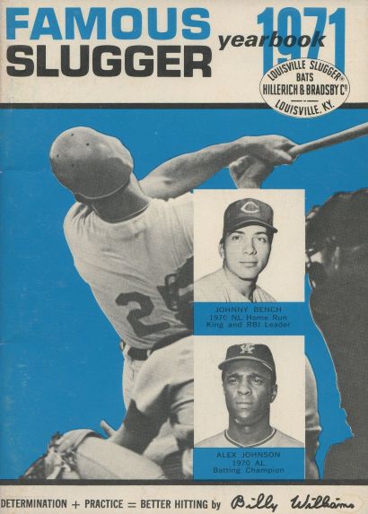 Famous Sluggers Yearbook 1971 Johnny Bench