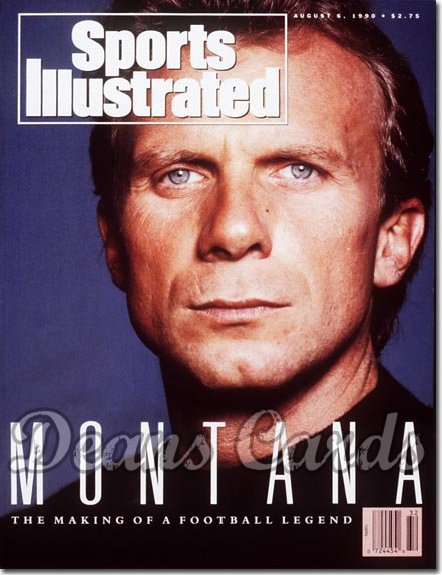 1990 Sports Illustrated - With Label   August 6  -  Joe Montana SF