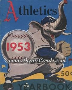 1953 Philadelphia Yearbook - Elephant pitching baseball