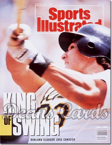 1990 Sports Illustrated - With Label   August 20  -  Jose Canseco (Oakland A's)