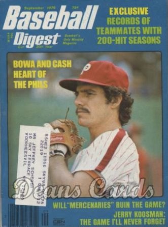 1976 Baseball Digest   -  Larry Bowa  September 