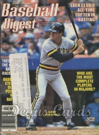 1988 Baseball Digest   -  Andy Van Syke July 