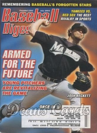 2004 Baseball Digest   -  Josh Beckett  July 