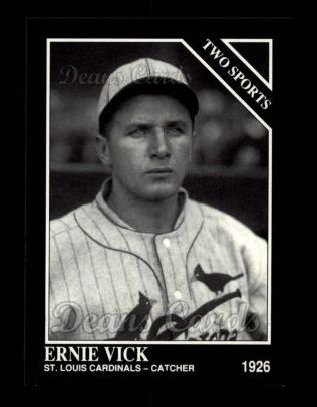 1992 Conlon #402   -  Ernie Vick Two Sports