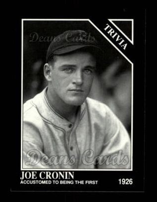 1992 Conlon #600   -  Joe Cronin Trivia
