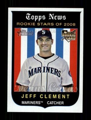 2008 Topps Heritage #120  Jeff Clement 