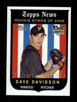 2008 Topps Heritage #121  Dave Davidson 