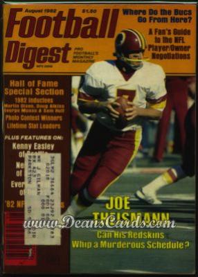 1982 Football Digest    July/August  - Joe Theisman