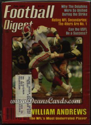1983 Football Digest    February  - William Andrews