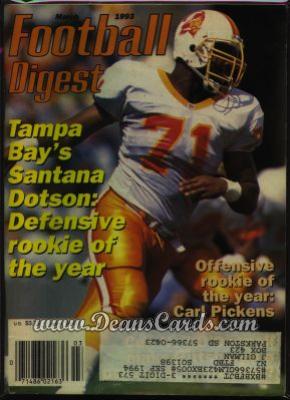 1993 Football Digest    March  - Santana Dotson