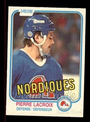 1981 O-Pee-Chee #278  Pierre Lacroix 