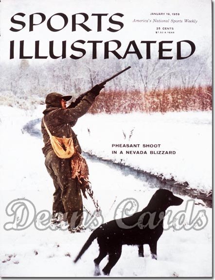 1959 Sports Illustrated - No Label   January 19  -  Hal Roach (Nevada Pheasant Hunting)