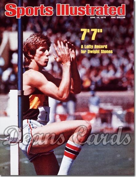 1976 Sports Illustrated - No Label   June 14  -  Dwight Stones (High Jump)