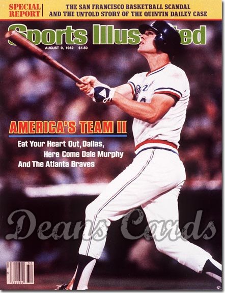 1982 Sports Illustrated - With Label   August 9  -  Dale Murphy (Atlanta Braves)