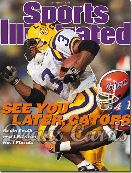 1997 Sports Illustrated - With Label   October 20  -  Kevin Faulk (LSU Tigers)