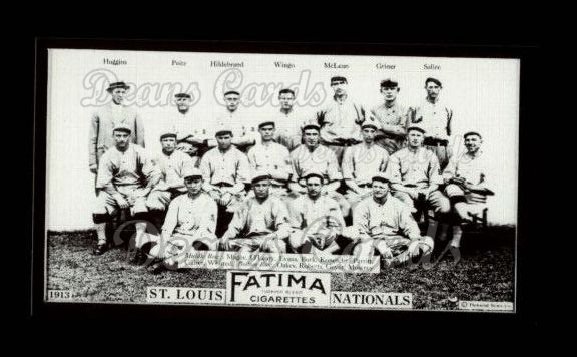1913 T200 Fatima Team Reprint #16   St. Louis Nationals