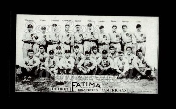 1913 T200 Fatima Team Reprint #4   Detroit Americans