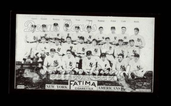 1913 T200 Fatima Team Reprint #5   New York Americans