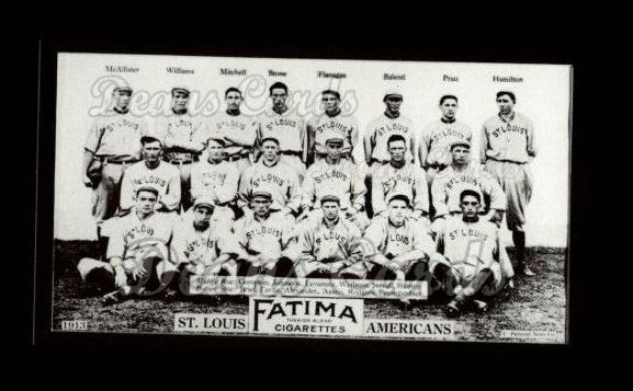 1913 T200 Fatima Team Reprint #7   St. Louis Americans