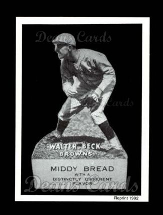 1927 Middy Bread Reprint #24  Walter Beck 