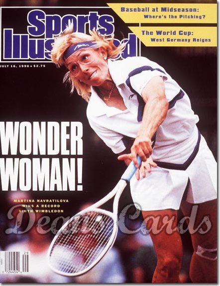 1990 Sports Illustrated - With Label   July 16  -  Martina Navratilova