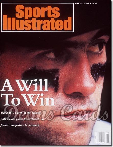 1990 Sports Illustrated - With Label   May 28  -  Will Clark (SF Giants)
