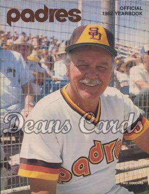 1982 San Diego Padres Yearbook - Dick Williams